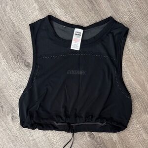 GYMSHARK Sleek Black Sleeveless Top 🏋️‍♀️